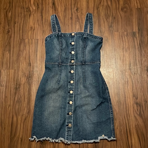 ⭐️ Host Pick ⭐️ Volcom • Denim • Small • Mini • Dress • - Picture 2 of 11